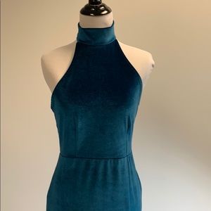 Missguided velvet maxi dress